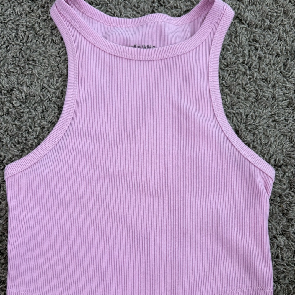 Wild Fable Light Pink Ribbed Tank Top